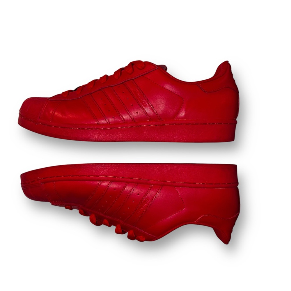 ADIDAS X PHARRELL SUPERSTAR SUPERCOLOR PACK RED #S41833 SIZE 11